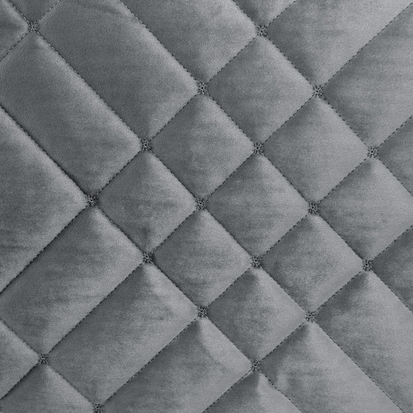 Zamatový prehoz na posteľ RIA6 200x220 cm oceľový 200x220