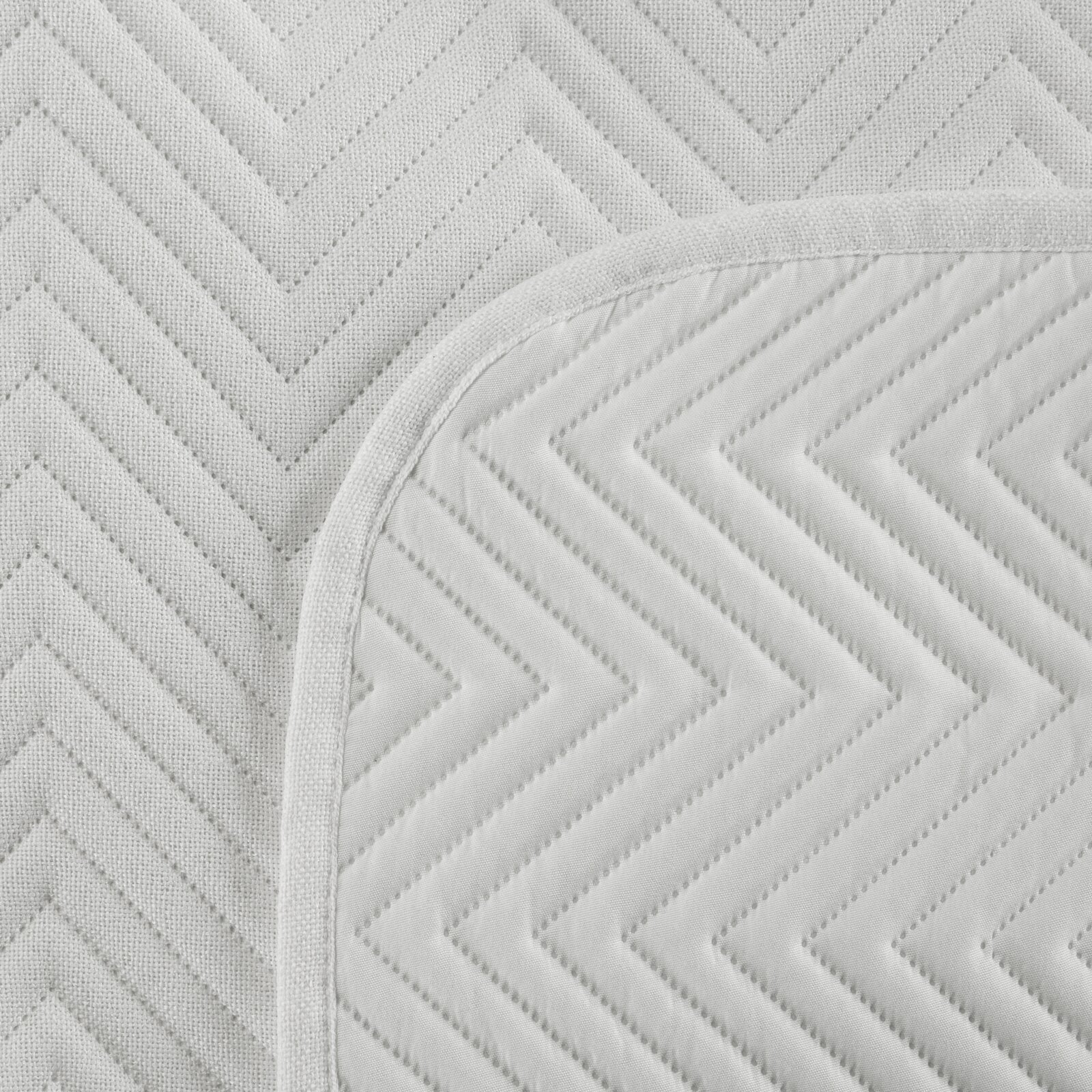 Prehoz na posteľ s ľanovou štruktúrou LEN3 200x220 cm biely 200x220