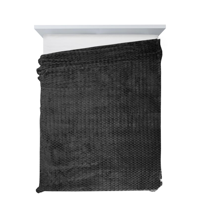 Deka CINDY6 na kreslo 70x160cm čierna 70x160
