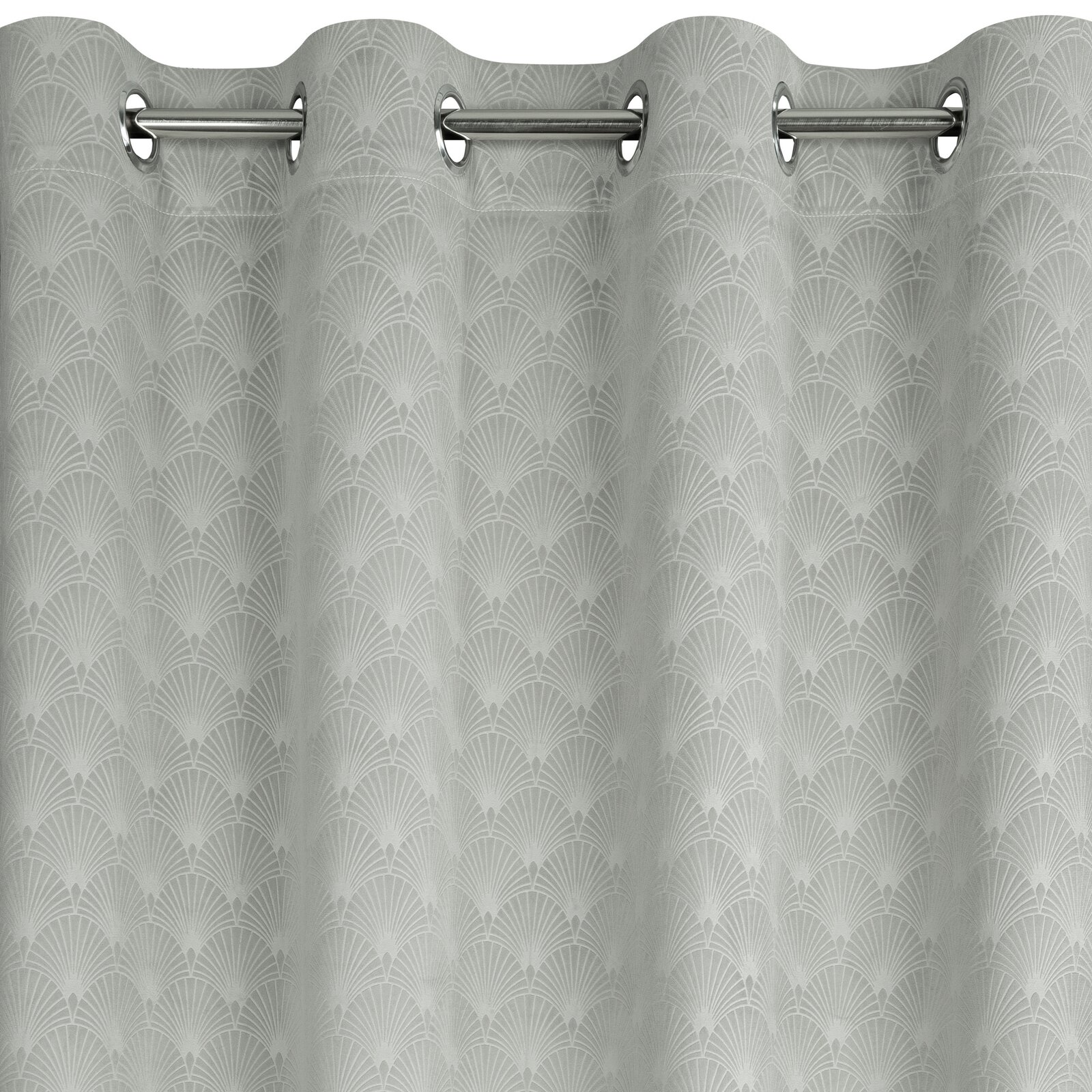 Záves JULIA na krúžkoch 140x250 cm svetlosivý 140x250
