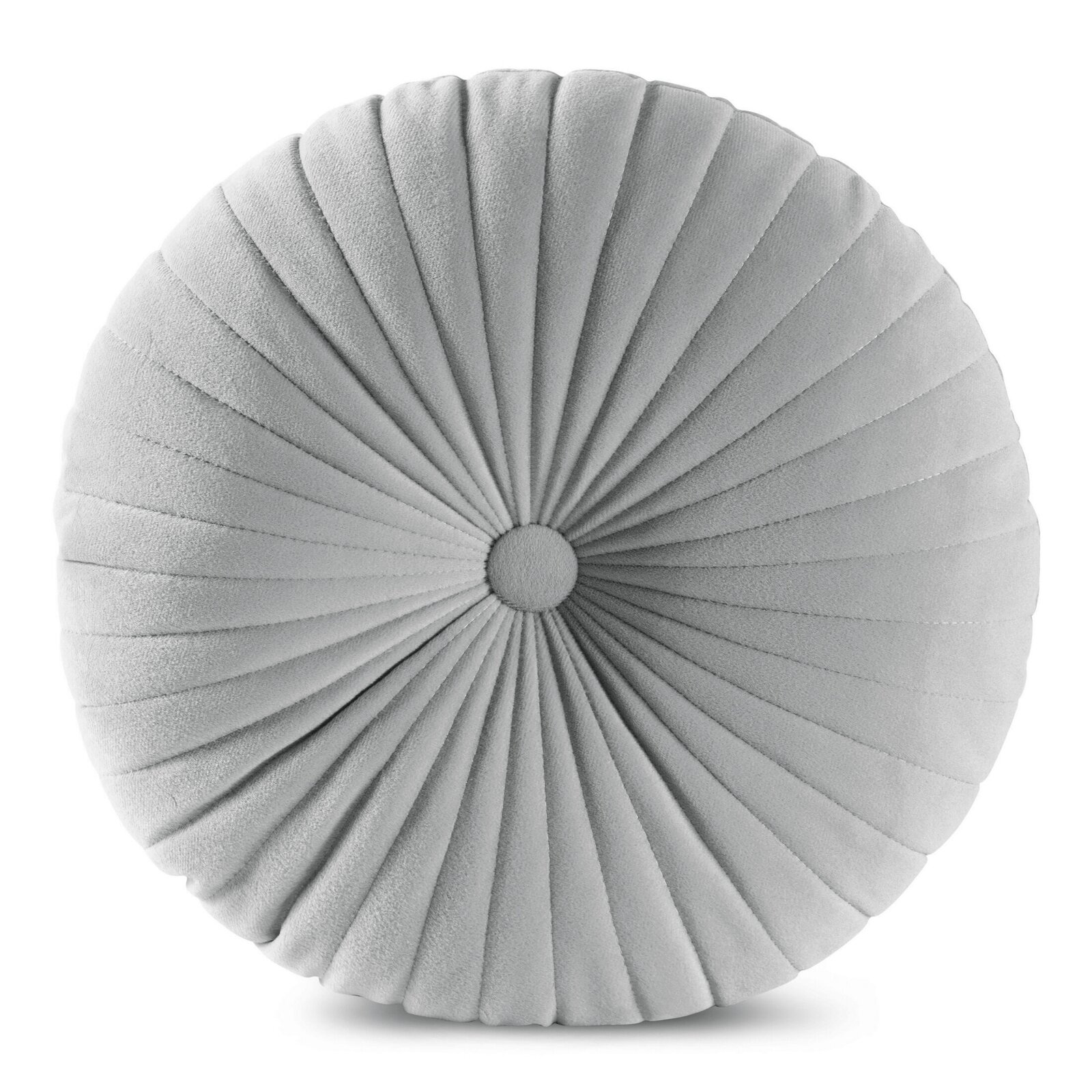 Okrúhly vankúš VELVET ∅ 40 cm strieborný ∅ 40cm