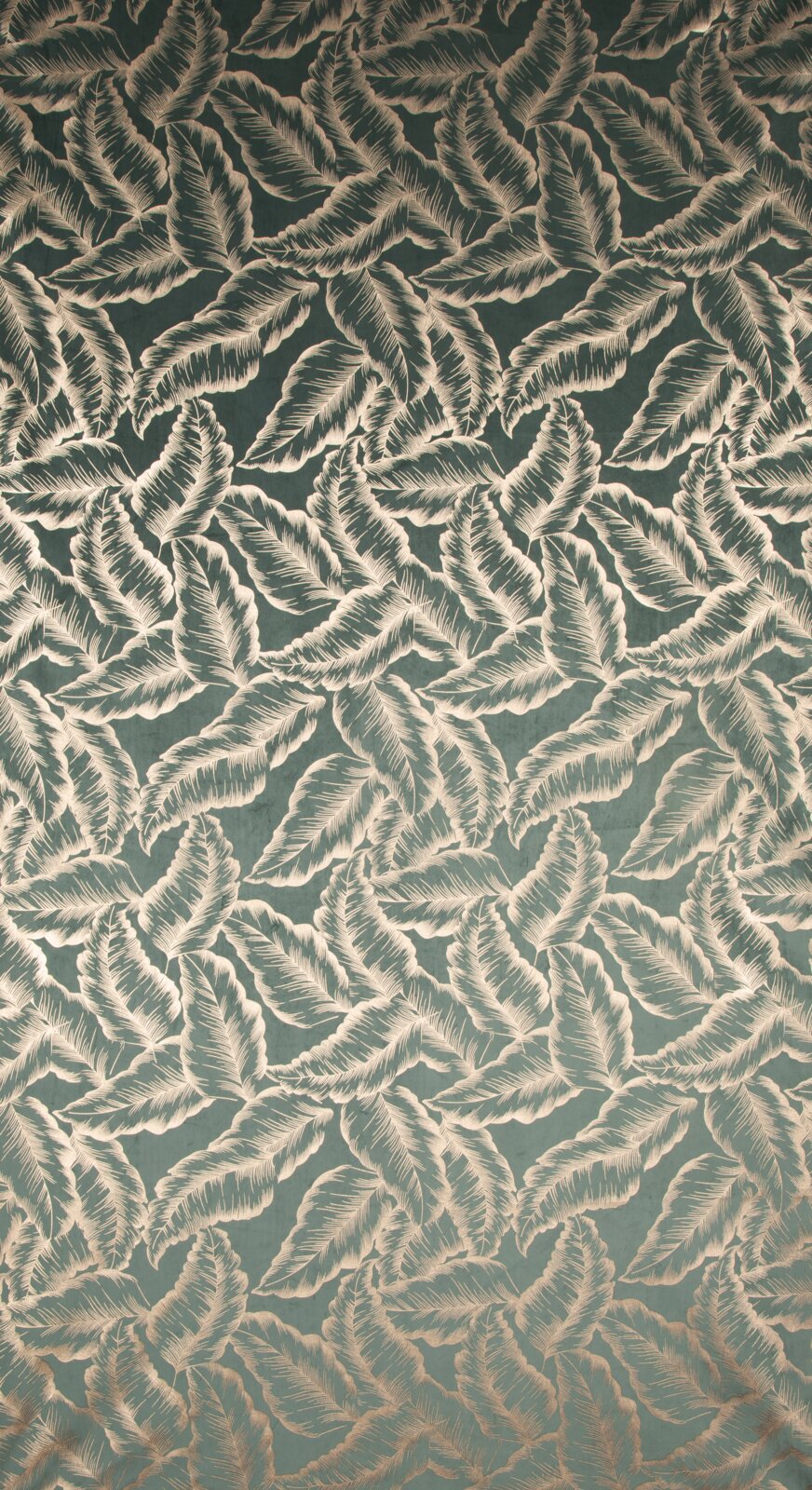 Záves MILENA na krúžkoch 140x250 cm mätový/šampanský 140x250