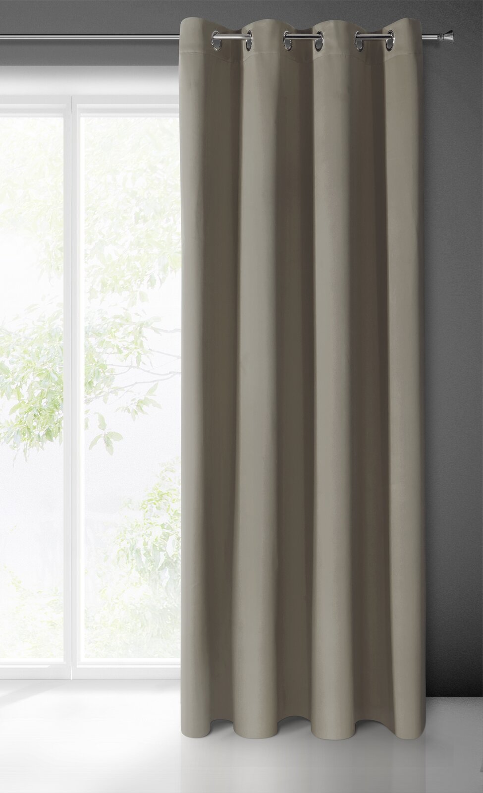 Záves BLACKOUT na krúžkoch 135x250cm cappuccino 135x250