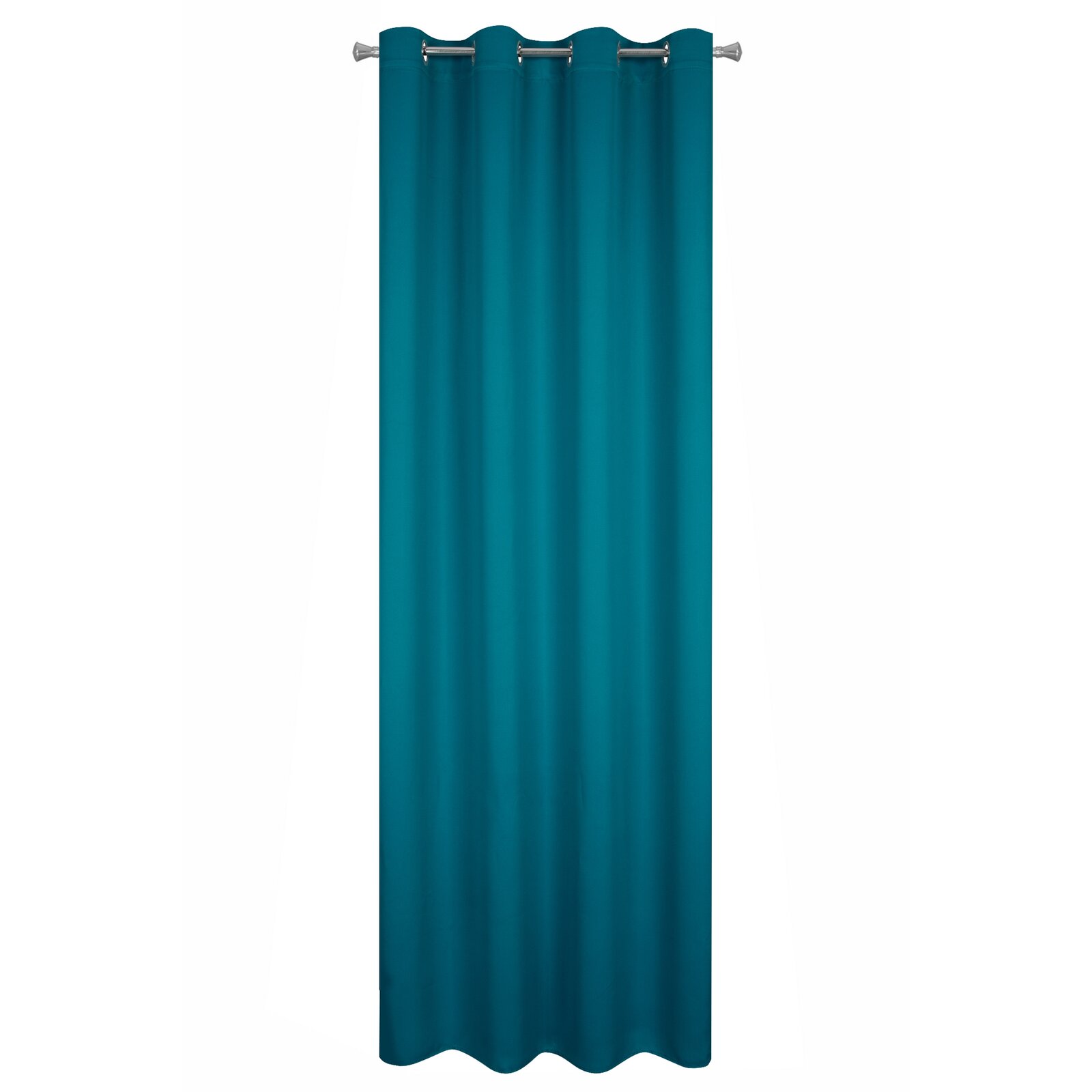 Záves BLACKOUT na krúžkoch 135x250cm tmavotyrkysový 135x250