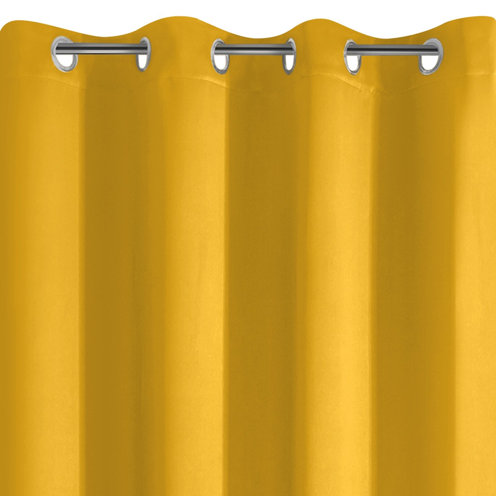 Záves BLACKOUT na krúžkoch 135x250cm horčicový 135x250