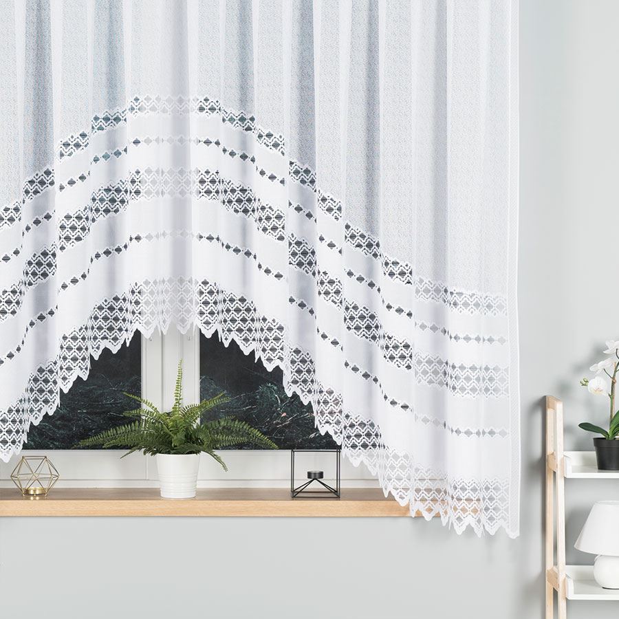 Žakarová záclona FILOMENA 018669/001 340x160cm 340x160