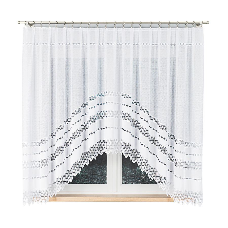 Žakarová záclona FILOMENA 018669/001 340x160cm 340x160