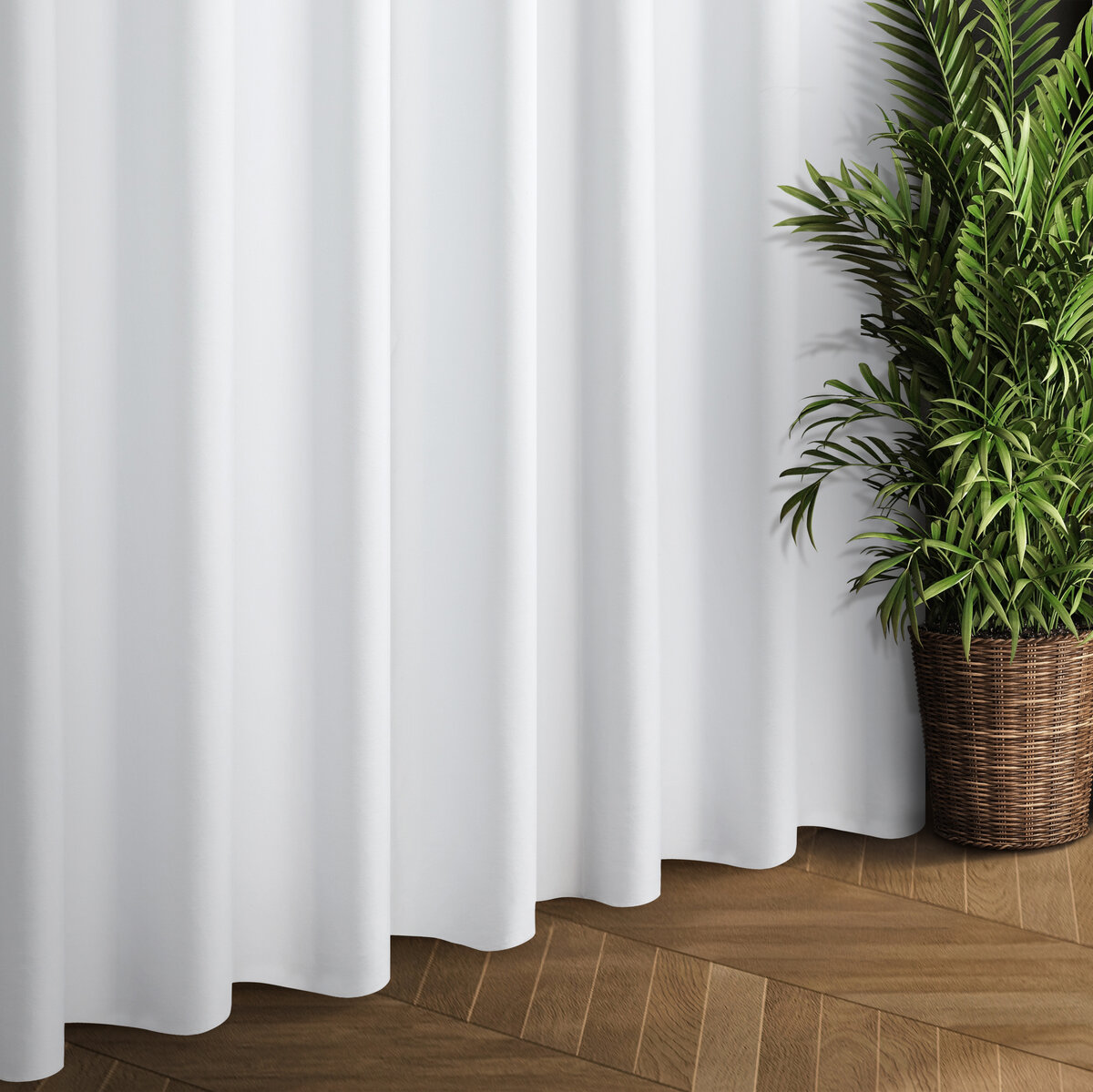 Záves PREMIUM VELVET P277/45 biely, 280cm 280