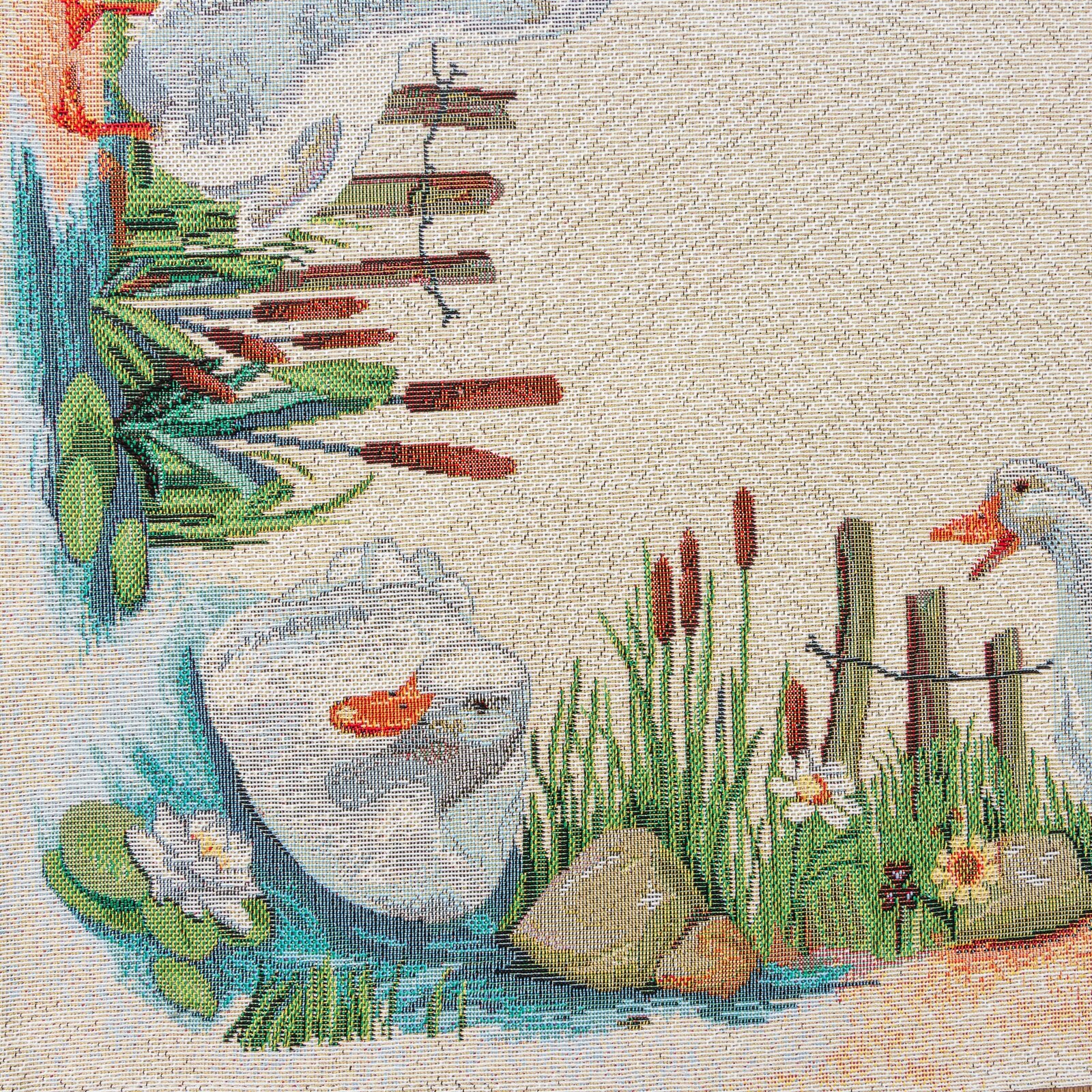 Veľkonočný gobelínový obrus 4097 100x100cm naturálny 100x100