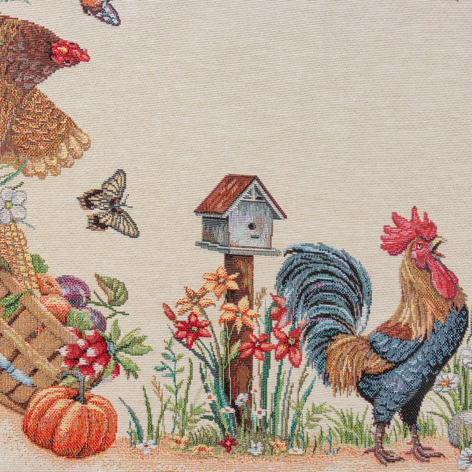 Veľkonočný gobelínový obrus 1287 100x100cm naturálny 100x100