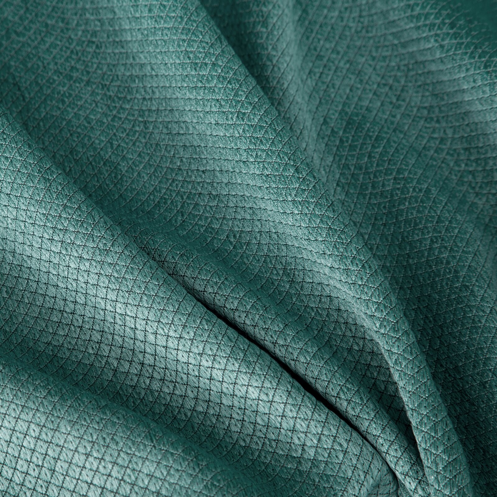Záves AMARO na krúžkoch 135x250cm tmavotyrkysový 135x250