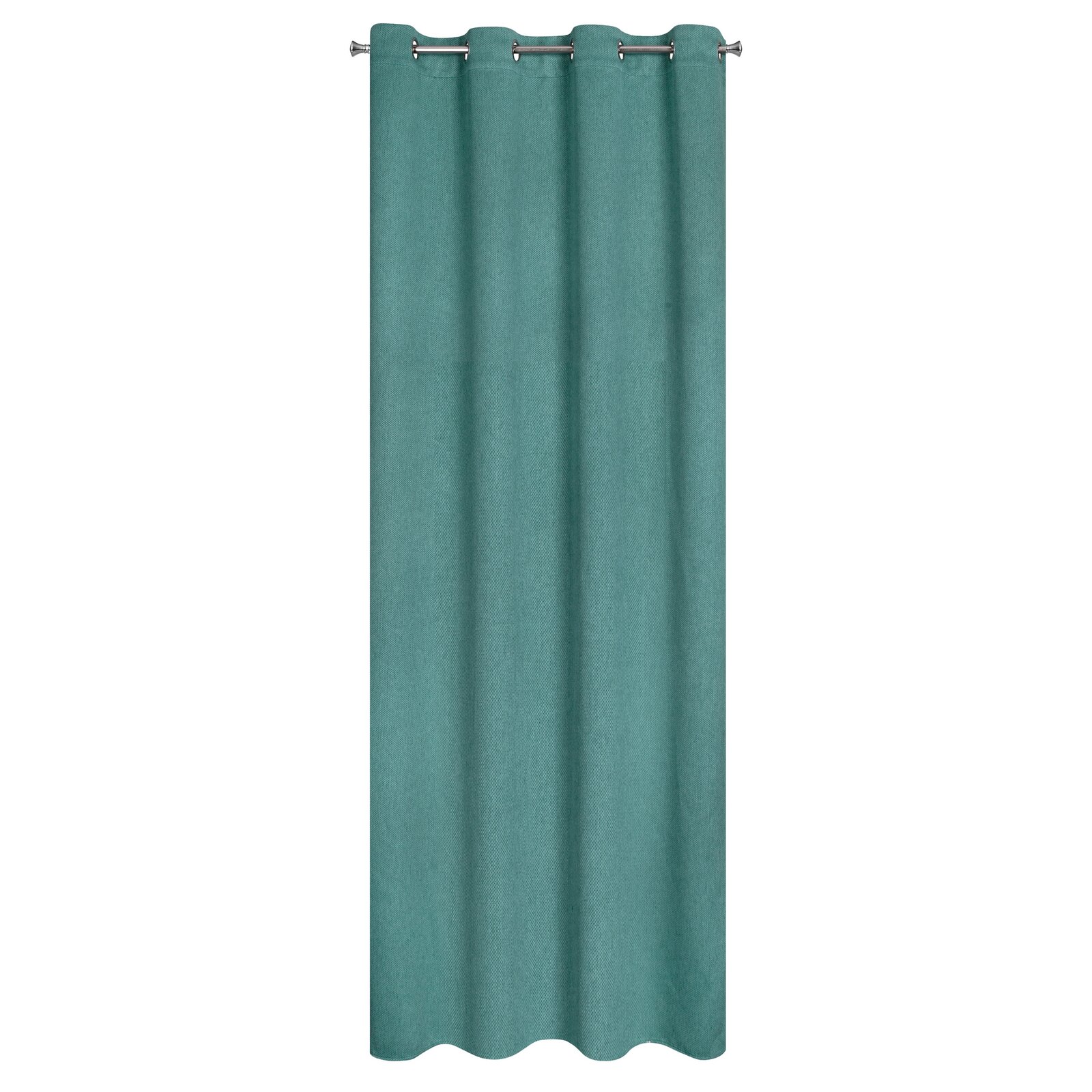 Záves AMARO na krúžkoch 135x250cm tmavotyrkysový 135x250