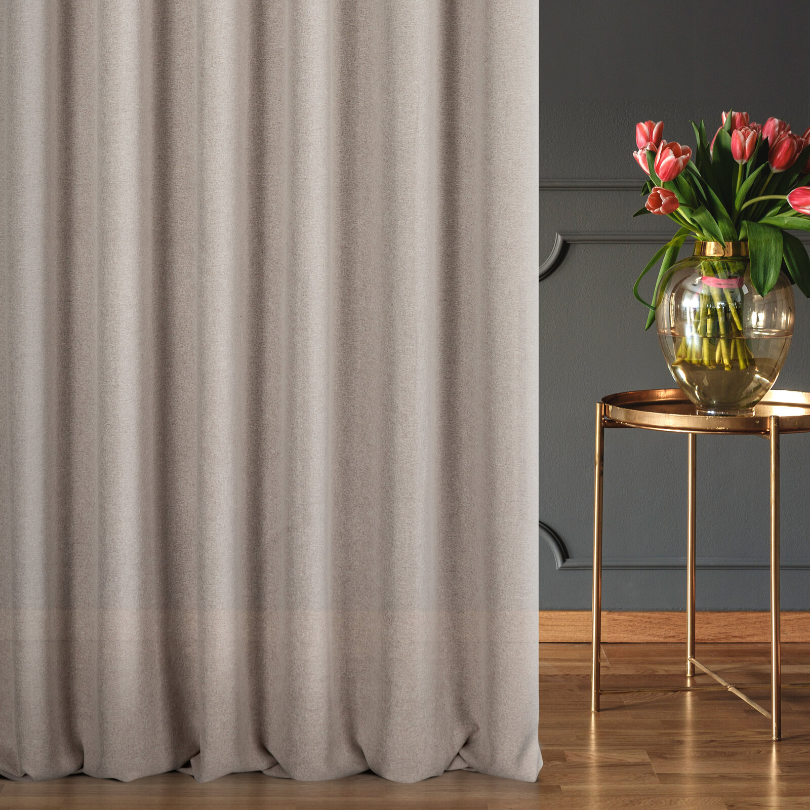 Záves ERIS cappuccino, 280cm 280