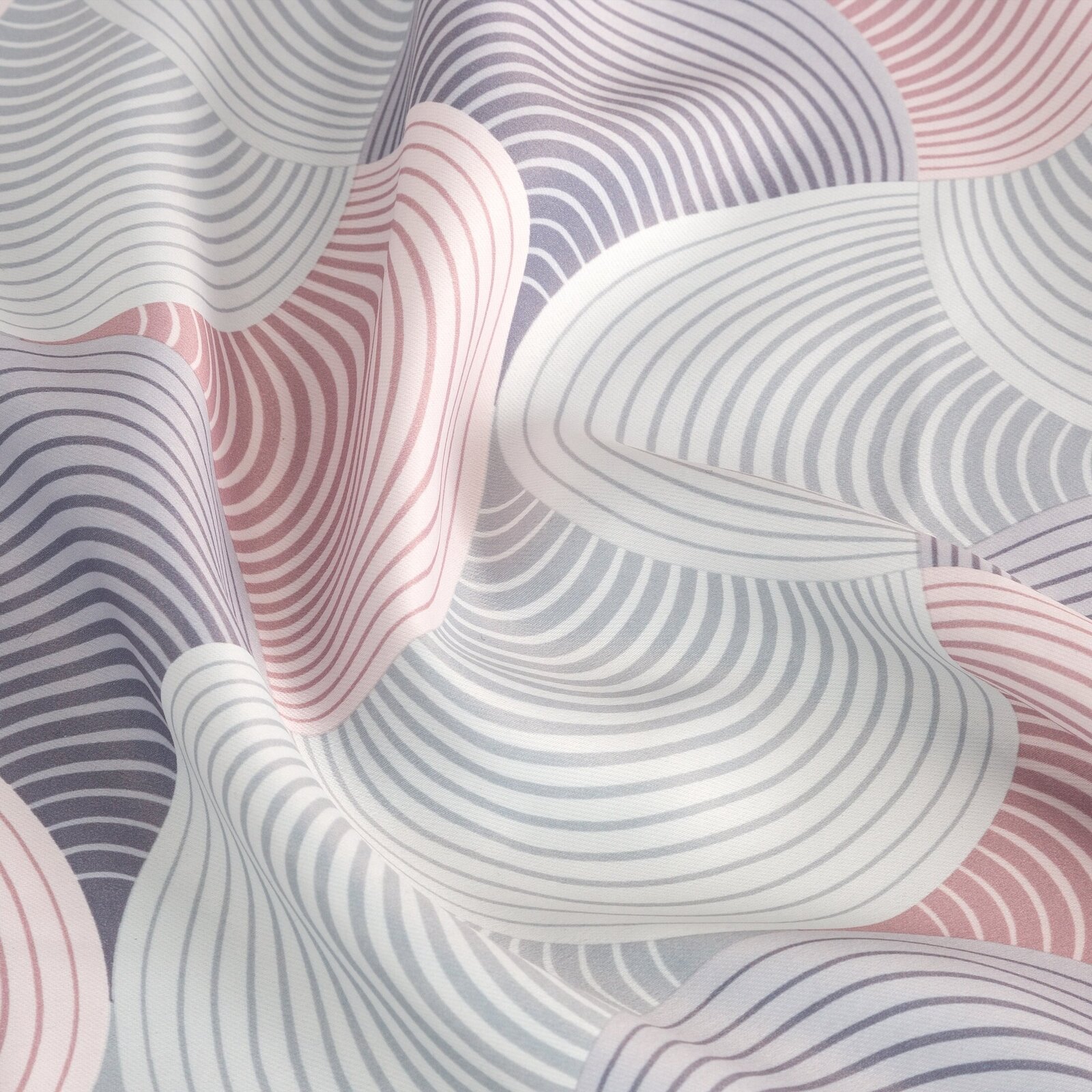 Záves ASETA na krúžkoch 140x250cm sivý/ružový 140x250