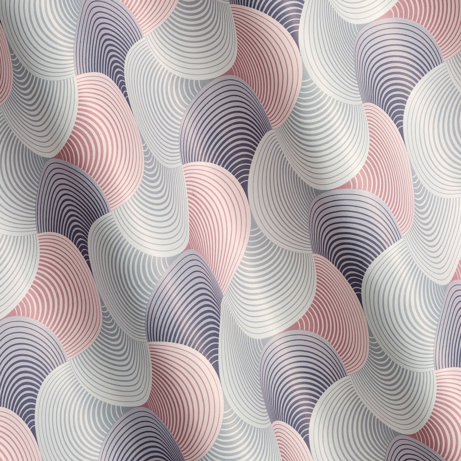 Záves ASETA na krúžkoch 140x250cm sivý/ružový 140x250