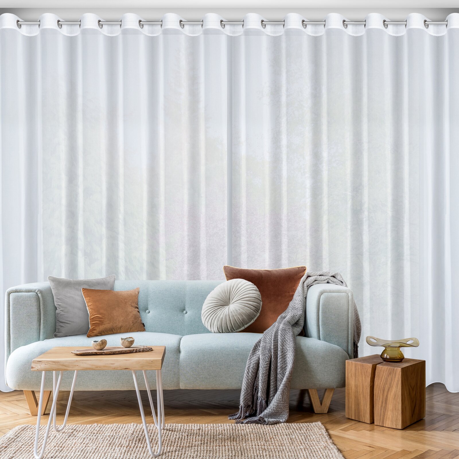 Záclona ARLETA na krúžkoch 350x270cm biela 350x270
