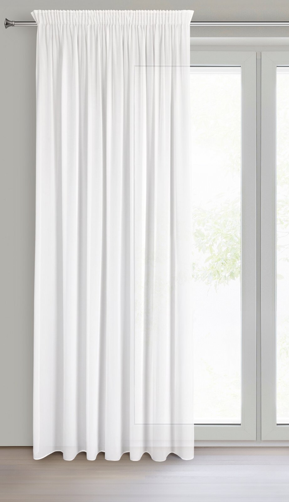 Záclona DEBRA na páske 140x270cm biela 140x270