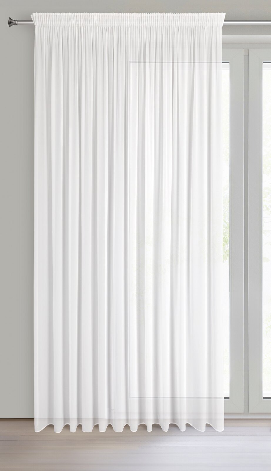 Záclona DEBRA na páske 300x270cm biela 300x270