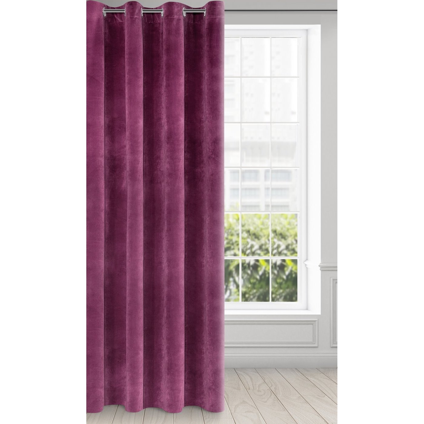 Záves RIA na krúžkoch fialový 140x250cm 140x250