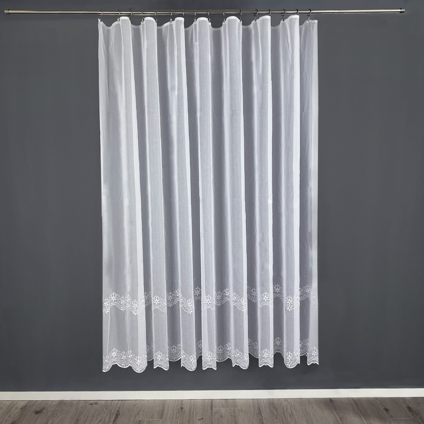 E-shop Záclona metráž 18182/1 briliant biela, 180cm 180