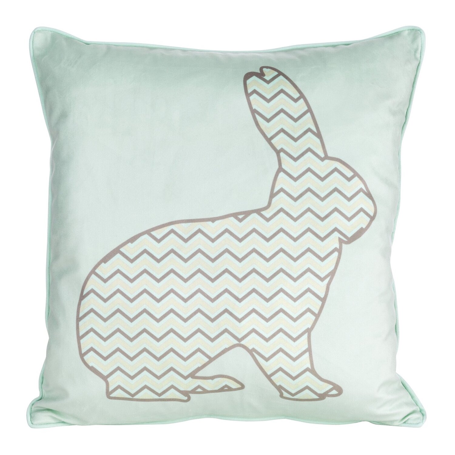 Veľkonočná obliečka na vankúš JAR/1 45x45cm mätová/béžová 45x45