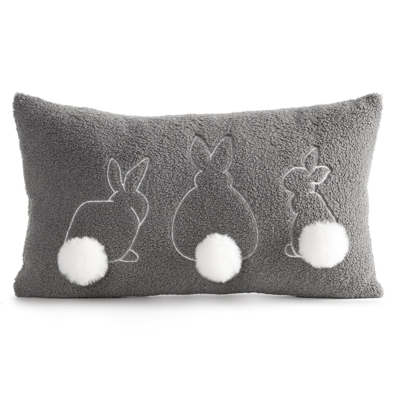 Veľkonočná obliečka na vankúš JAR/37 30x50cm oceľová/biela