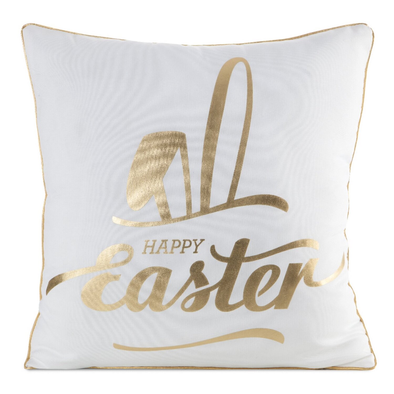 Veľkonočná obliečka na vankúš JAR/41 45x45cm biela/zlatá 45x45