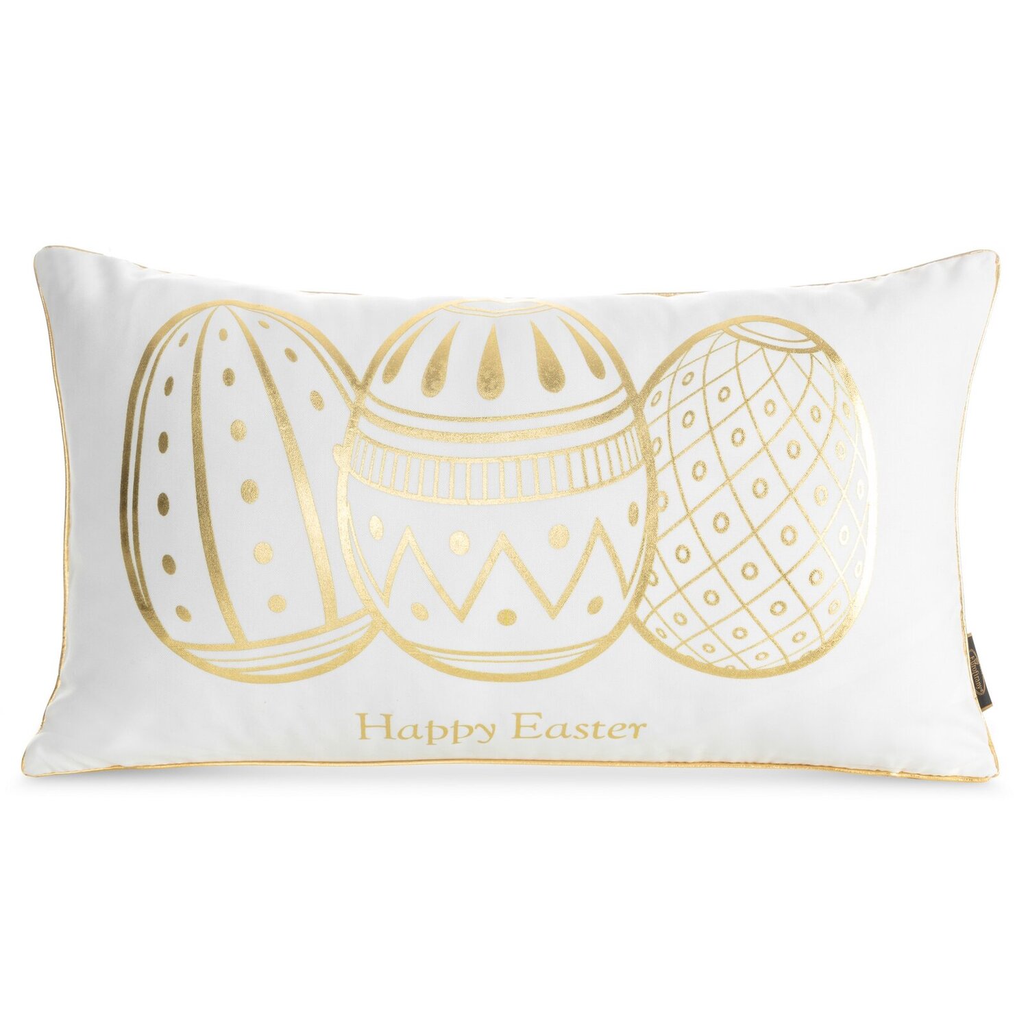 Veľkonočná obliečka na vankúš JAR/49 30x50cm biela/zlatá 30x50
