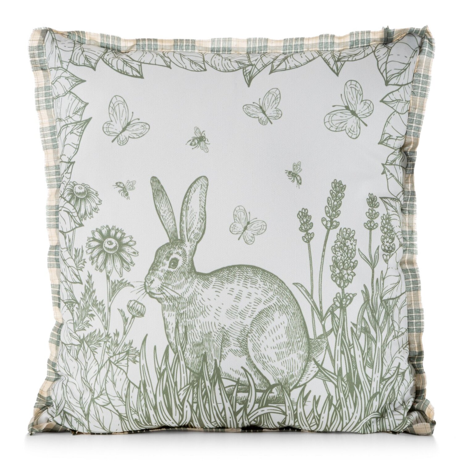 Veľkonočná obliečka na vankúš JAR/60 45x45cm krémová/zelená 45x45