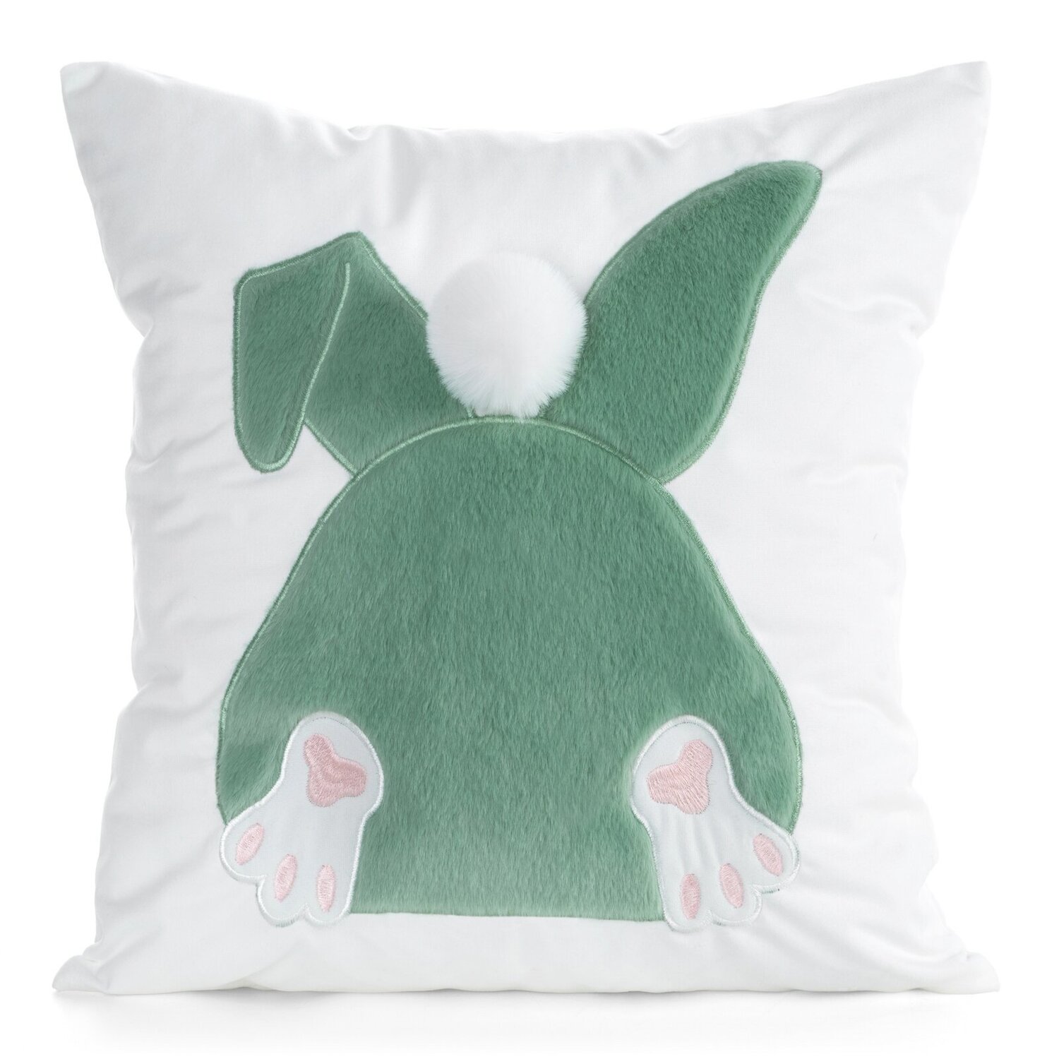 Veľkonočná obliečka na vankúš JAR/129 45x45cm biela/zelená 45x45