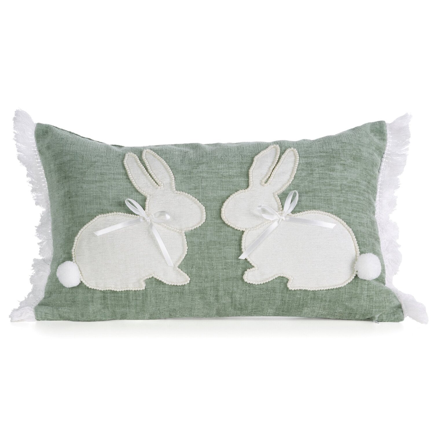 Veľkonočná obliečka na vankúš JAR/149 30x50cm zelená/béžová 30x50