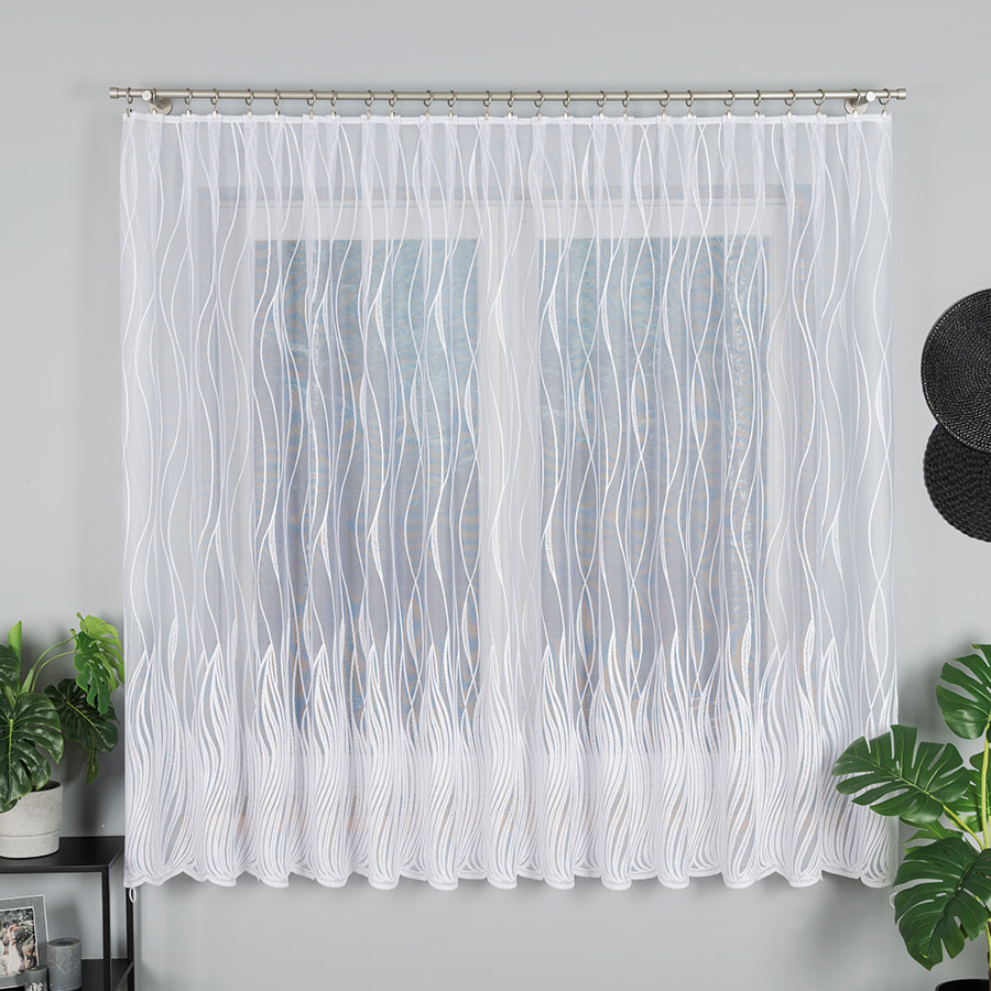 Žakarová záclona metráž 007505/001, 180cm 180