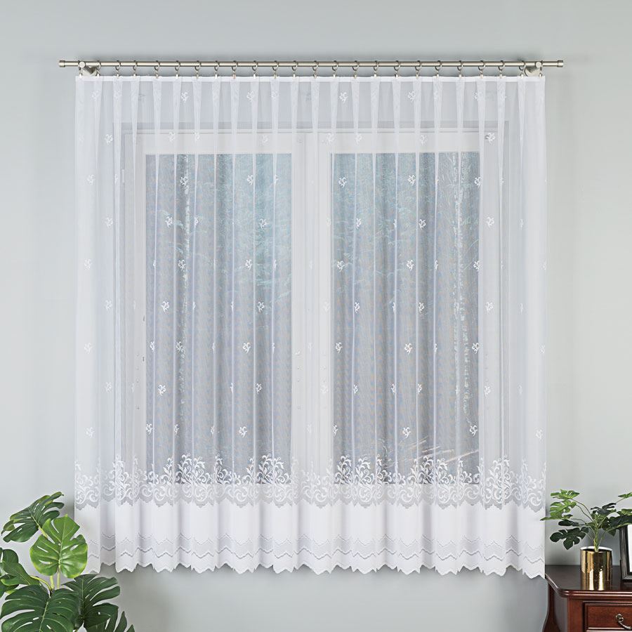 Žakarová záclona metráž 023419/001, 180cm 180