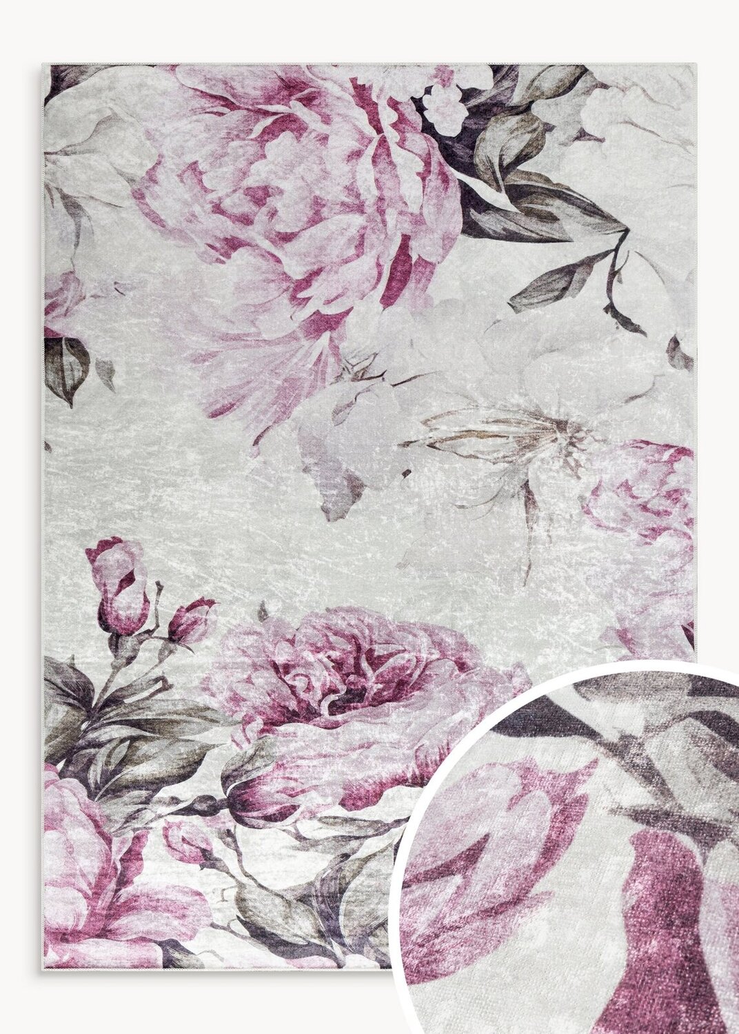 E-shop Kusový koberec LOTUS2 ružový/krémový 50x80